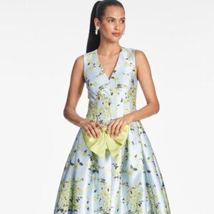 Brooke Gown- Sky Citrine Floral Gown by Sachin & Babi